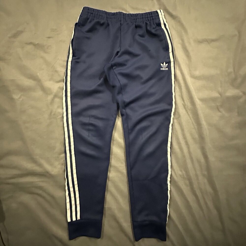 Adidas Originals Trefoil Joggers Mens M Blue Adicolor Superstar SST Track Stripe